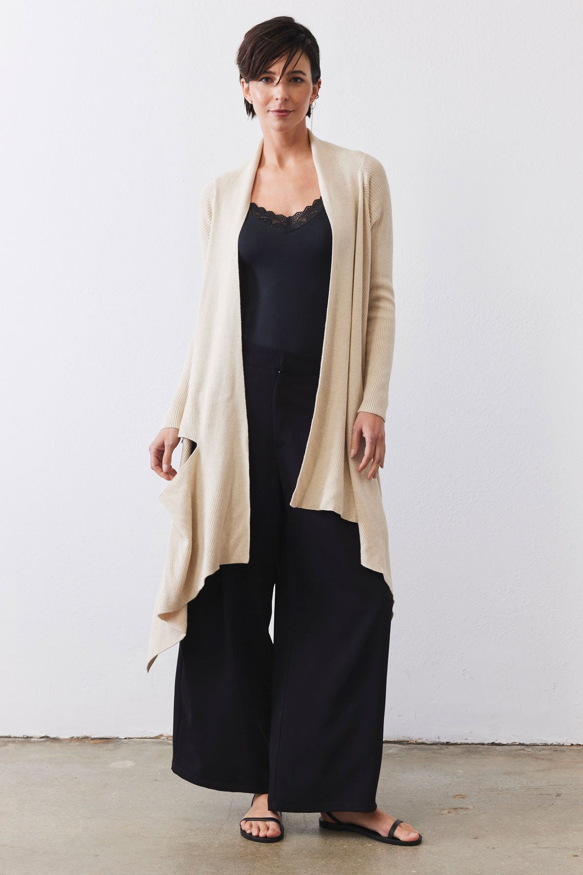 Haven Wrap Ribbed Knit Cardigan