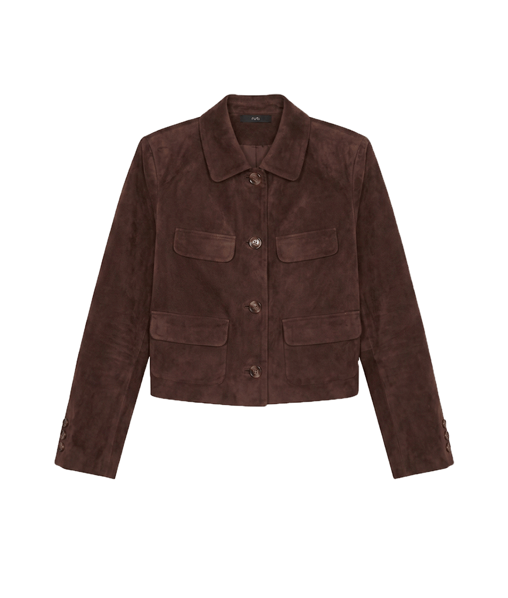 The Cropped Suede Jacket