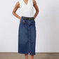 The Iconic Denim Midi Skirt