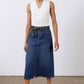 The Iconic Denim Midi Skirt