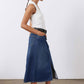 The Iconic Denim Midi Skirt
