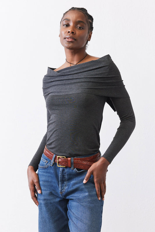 Iconic Off The Shoulder Long Sleeve Top