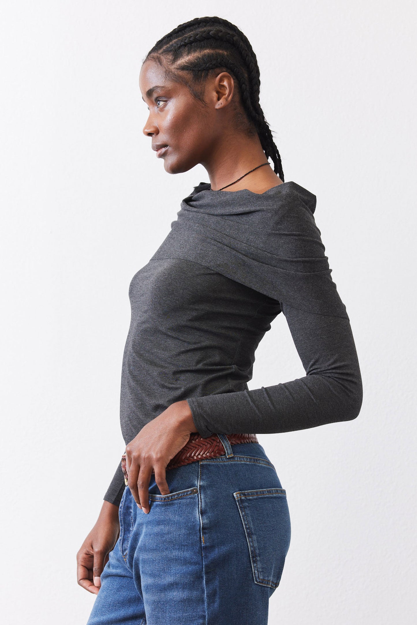 Iconic Off The Shoulder Long Sleeve Top