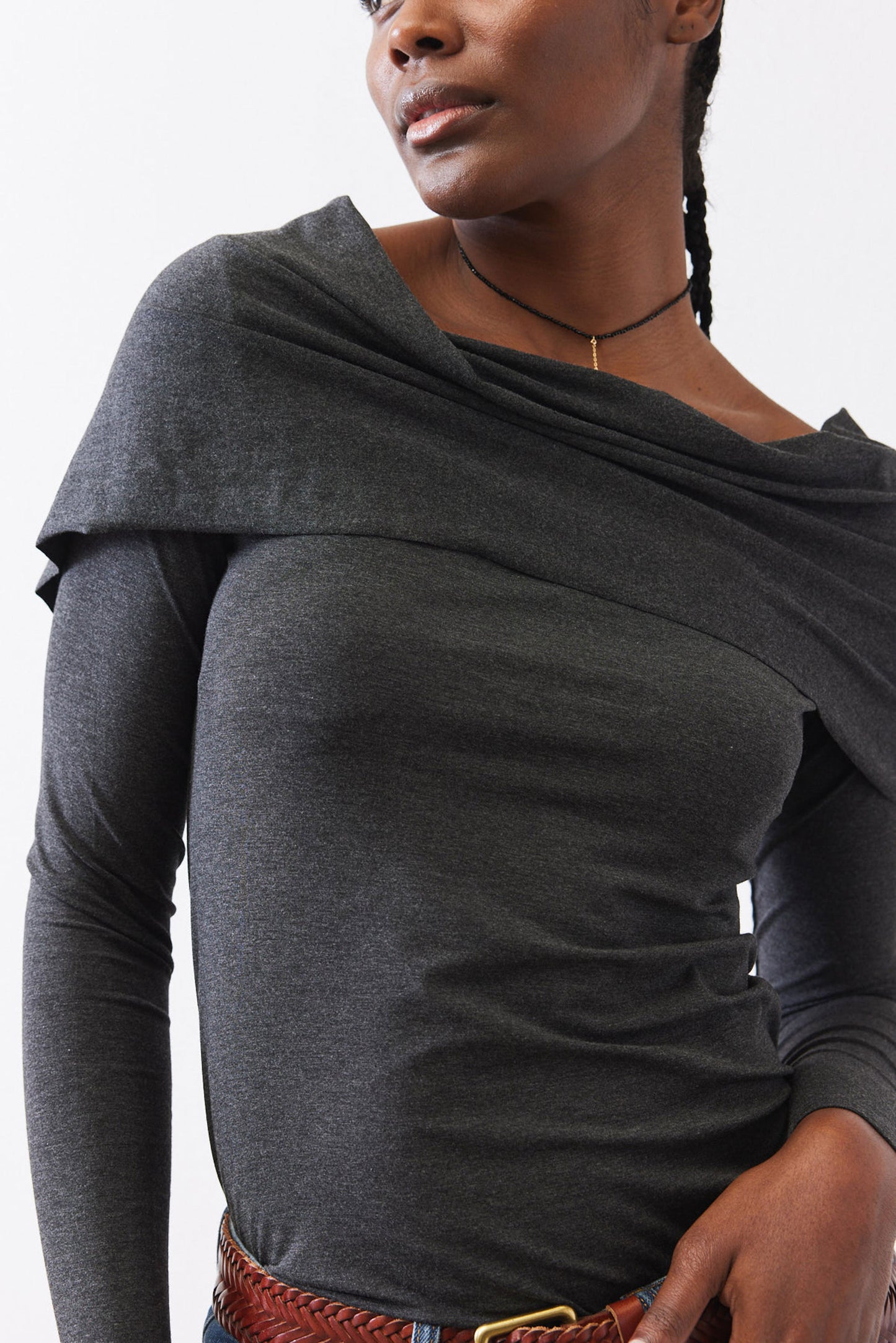 Iconic Off The Shoulder Long Sleeve Top