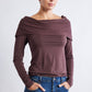 Iconic Off The Shoulder Long Sleeve Top