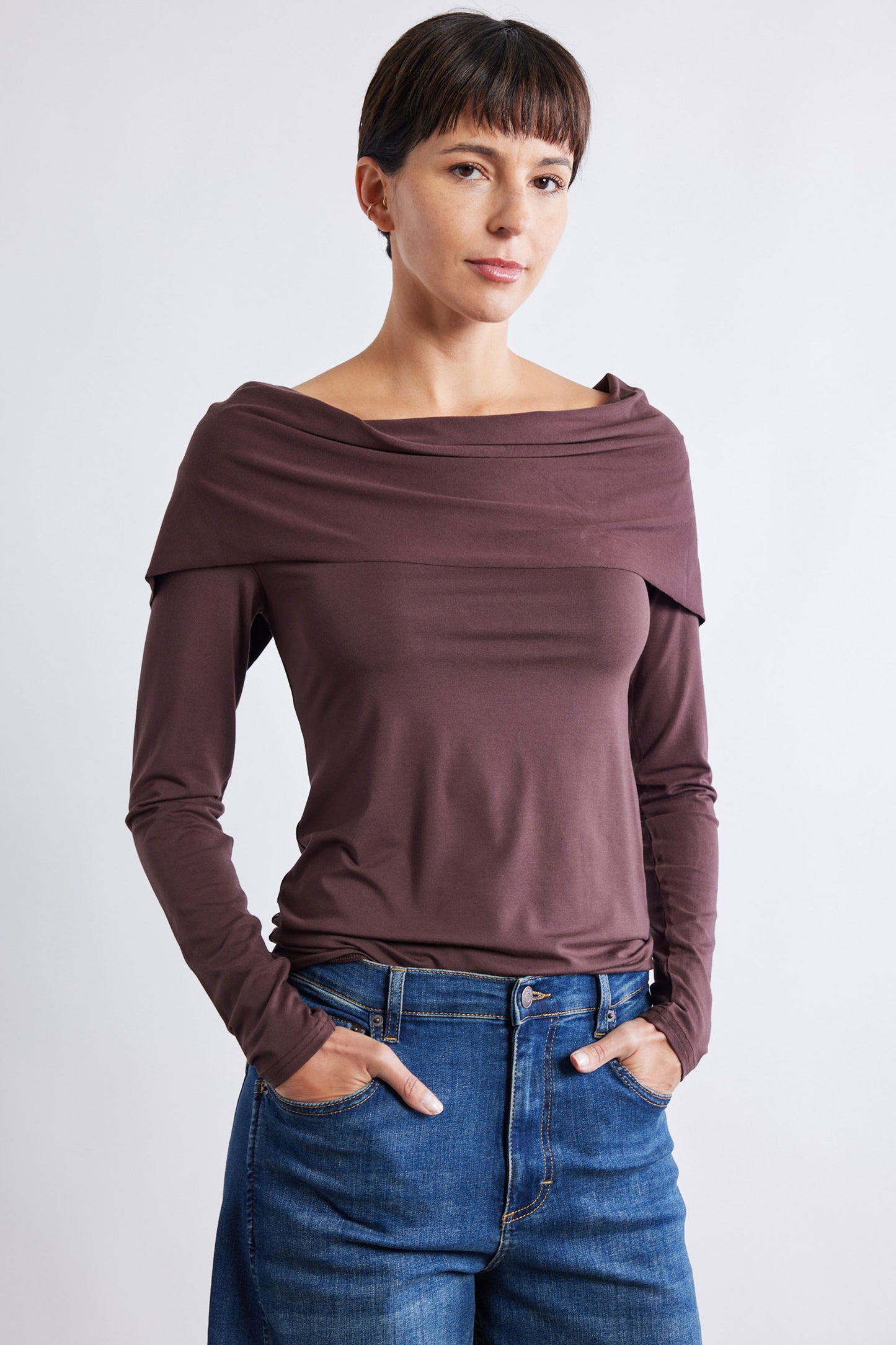 Iconic Off The Shoulder Long Sleeve Top