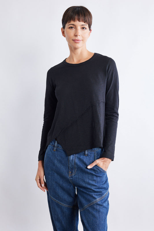 Inner Glow Asymmetric Long Sleeve Top