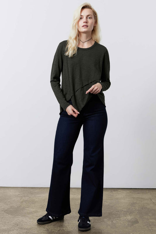 Inner Glow Asymmetric Long Sleeve Top