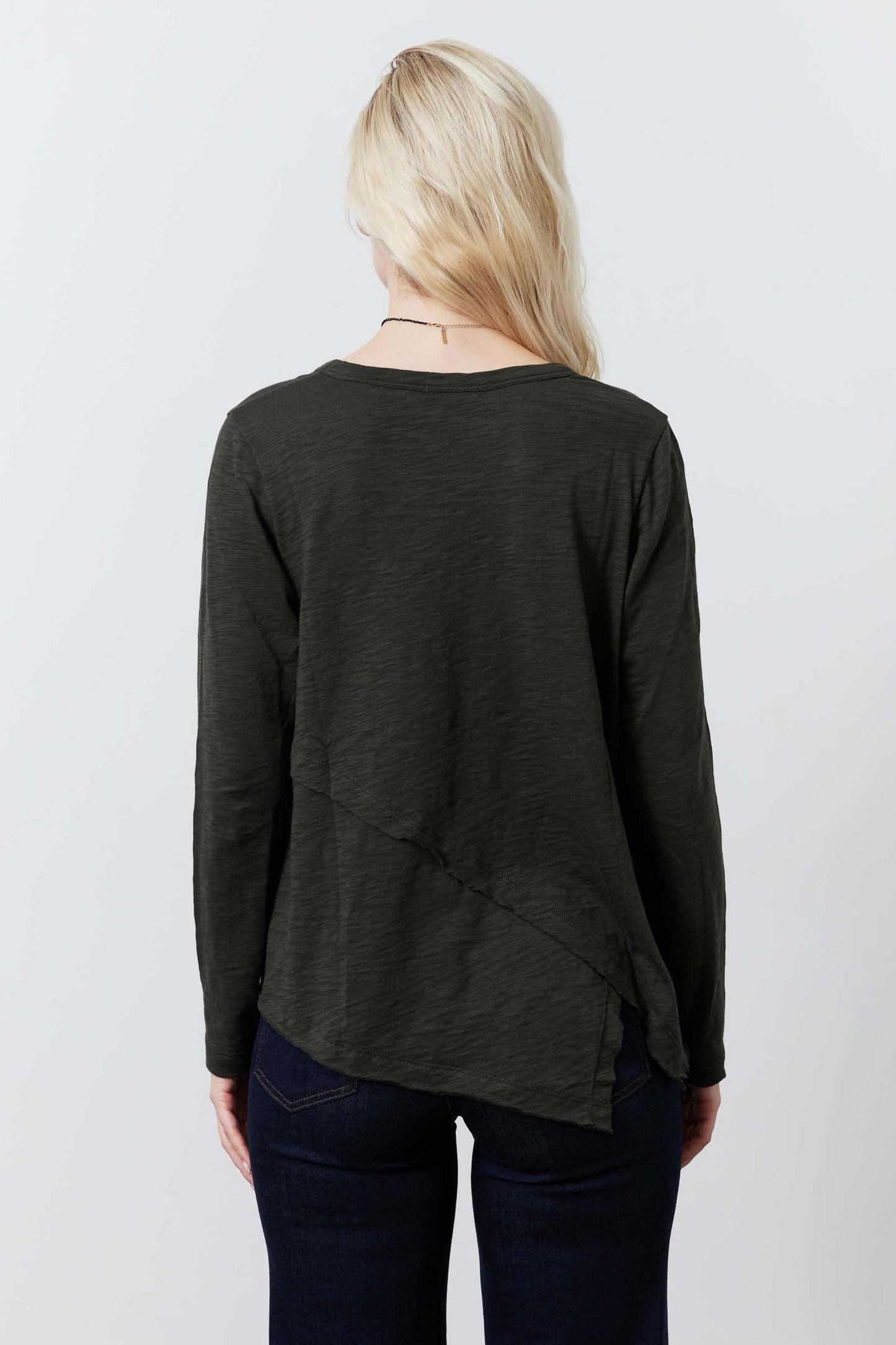 Inner Glow Asymmetric Long Sleeve Top