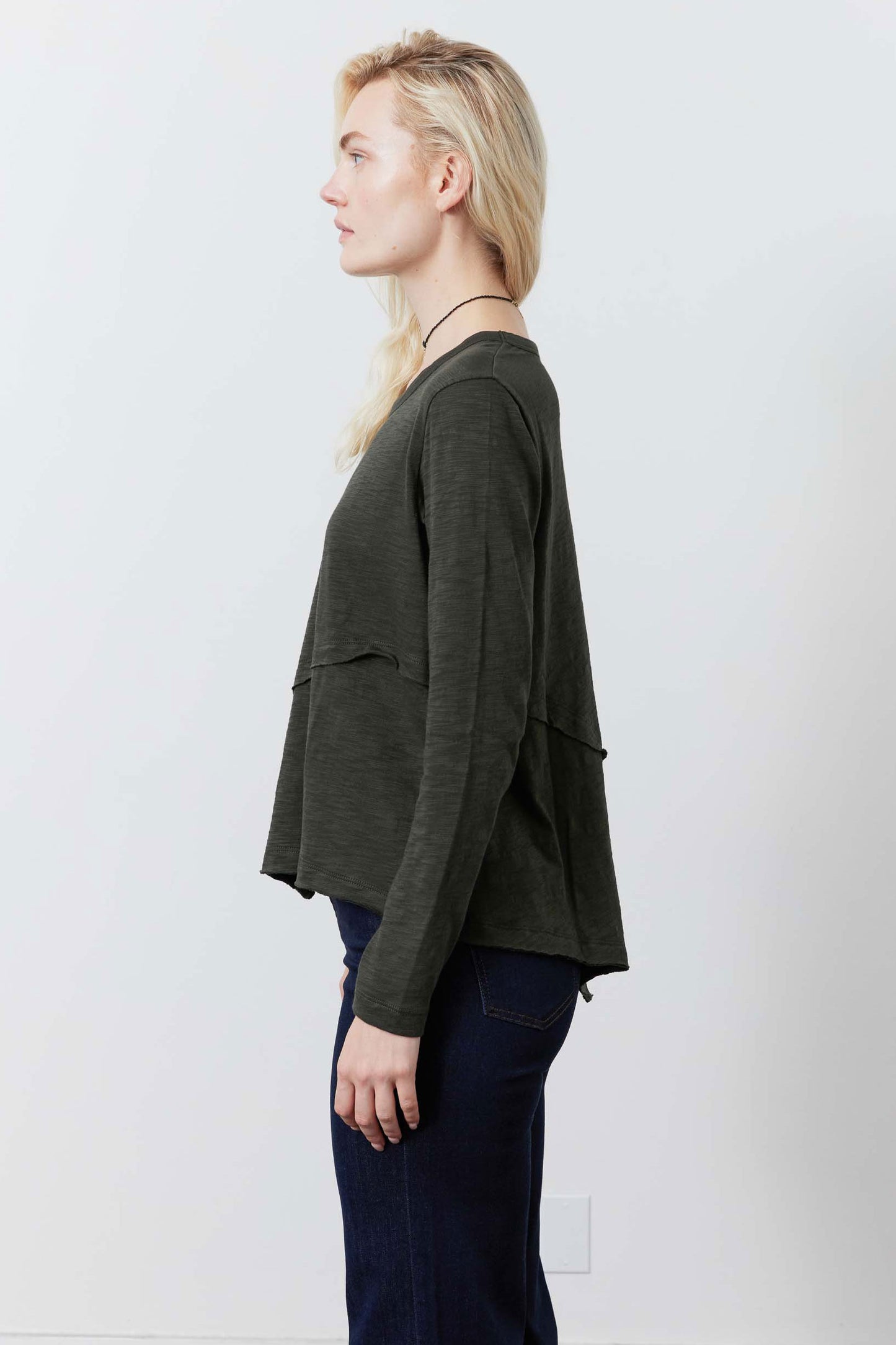 Inner Glow Asymmetric Long Sleeve Top