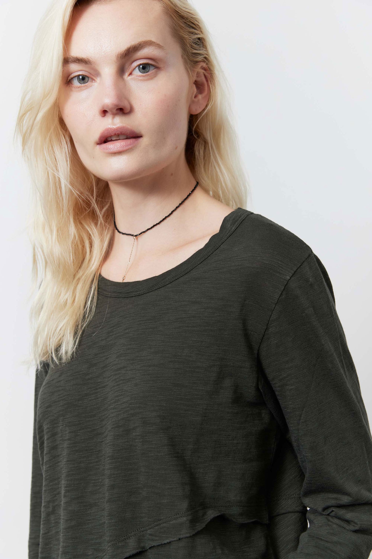 Inner Glow Asymmetric Long Sleeve Top