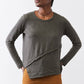 Inner Glow Asymmetric Long Sleeve Top