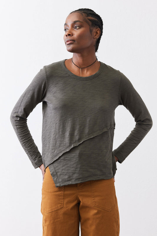 Inner Glow Asymmetric Long Sleeve Top