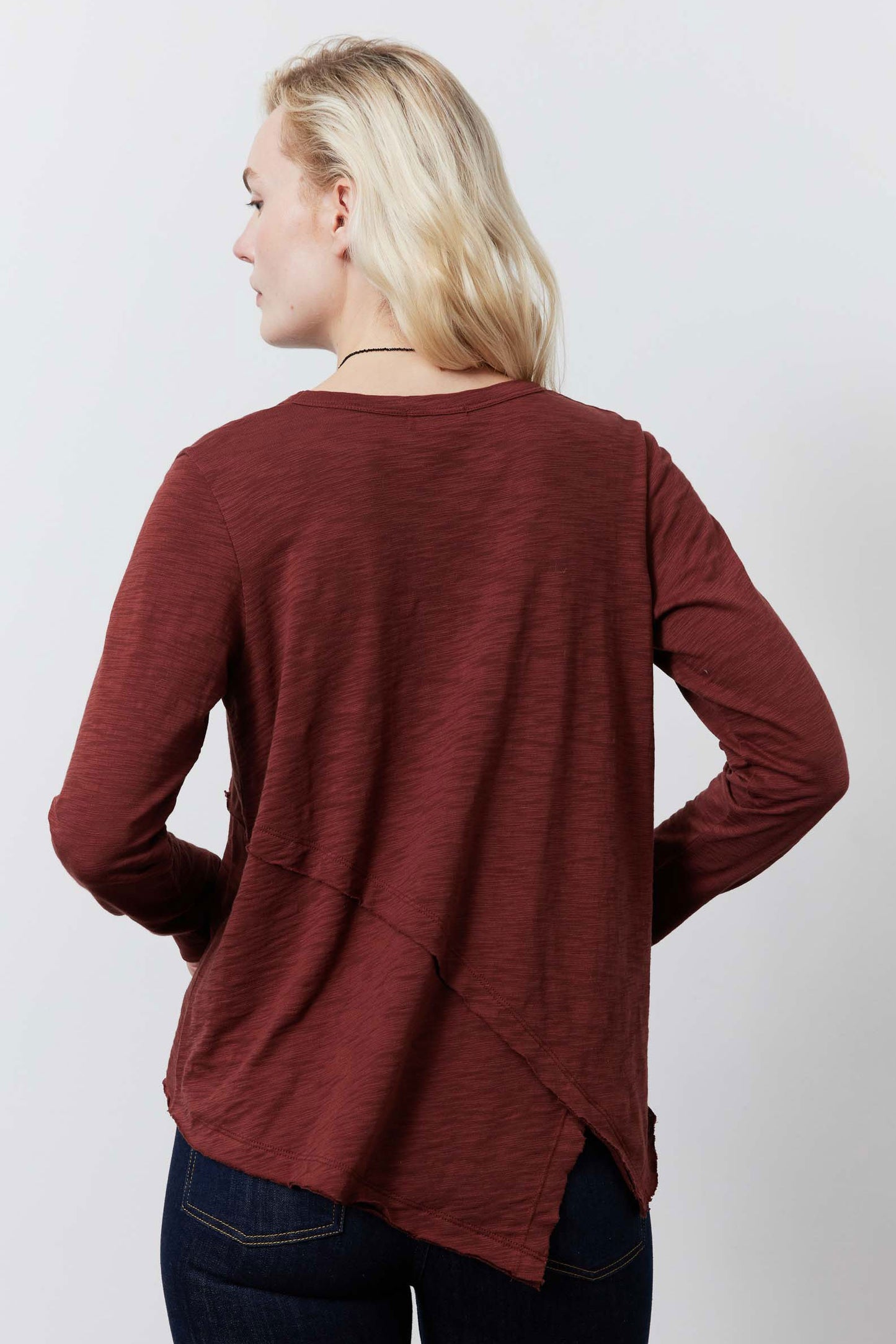 Inner Glow Asymmetric Long Sleeve Top