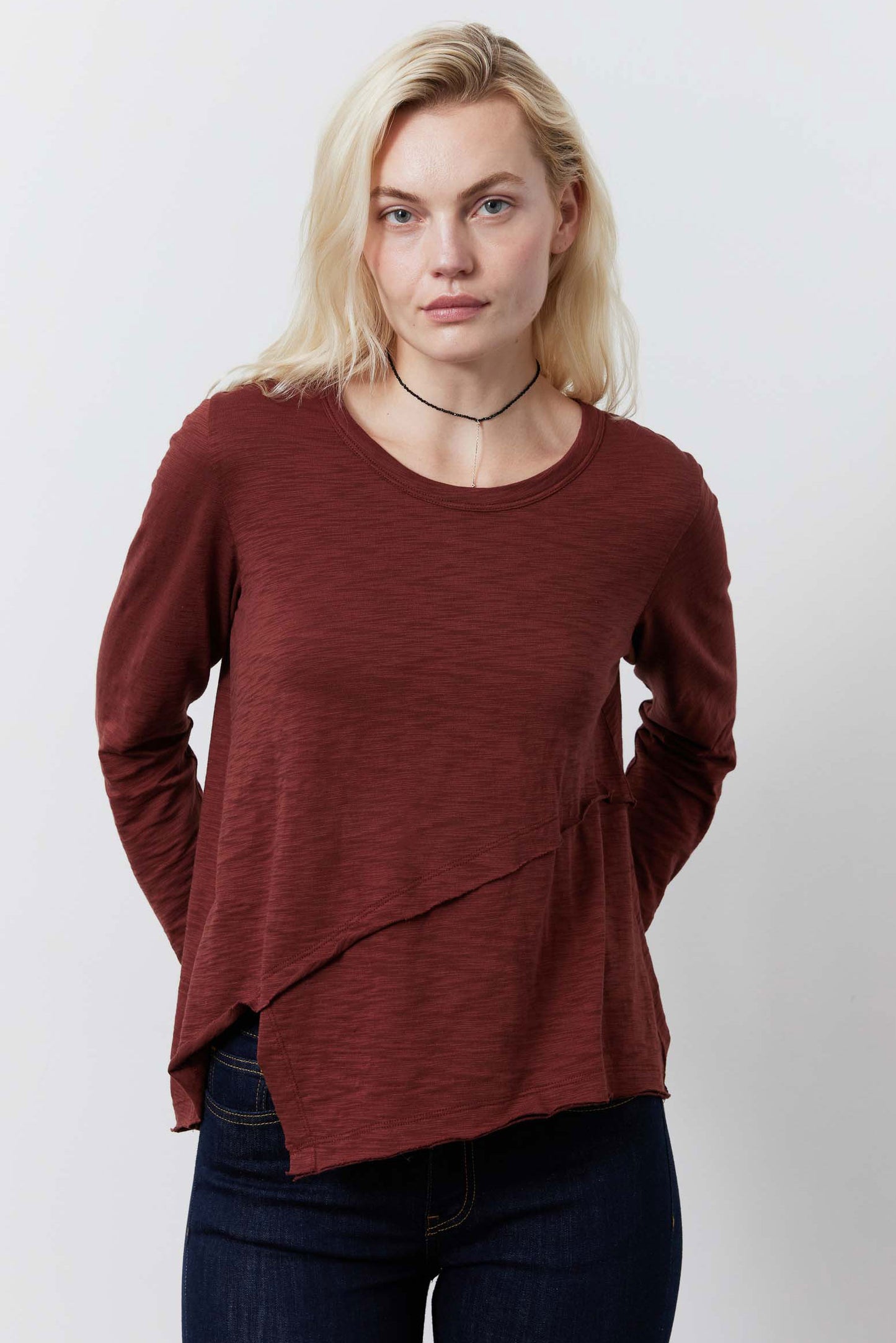 Inner Glow Asymmetric Long Sleeve Top