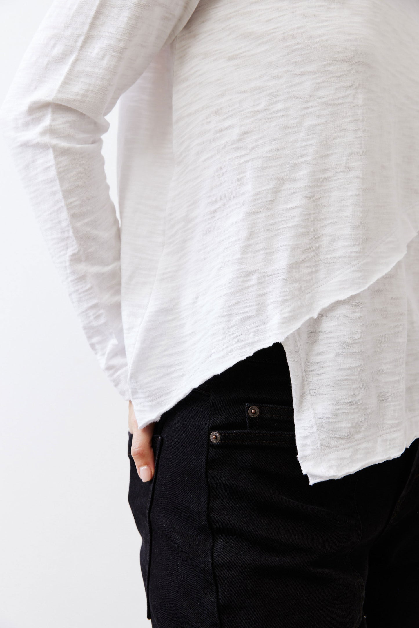 Inner Glow Asymmetric Long Sleeve Top