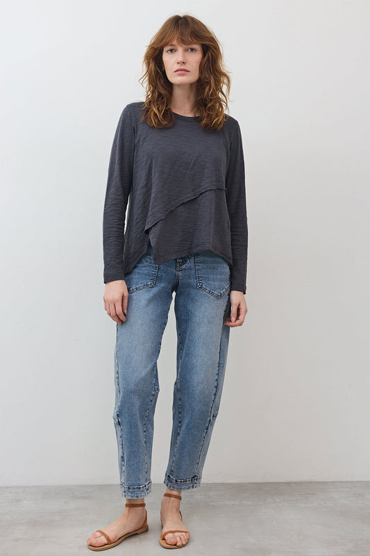 Inner Glow Asymmetric Long Sleeve Top