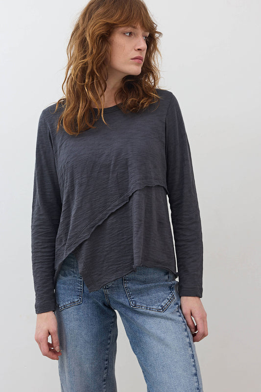 Inner Glow Asymmetric Long Sleeve Top