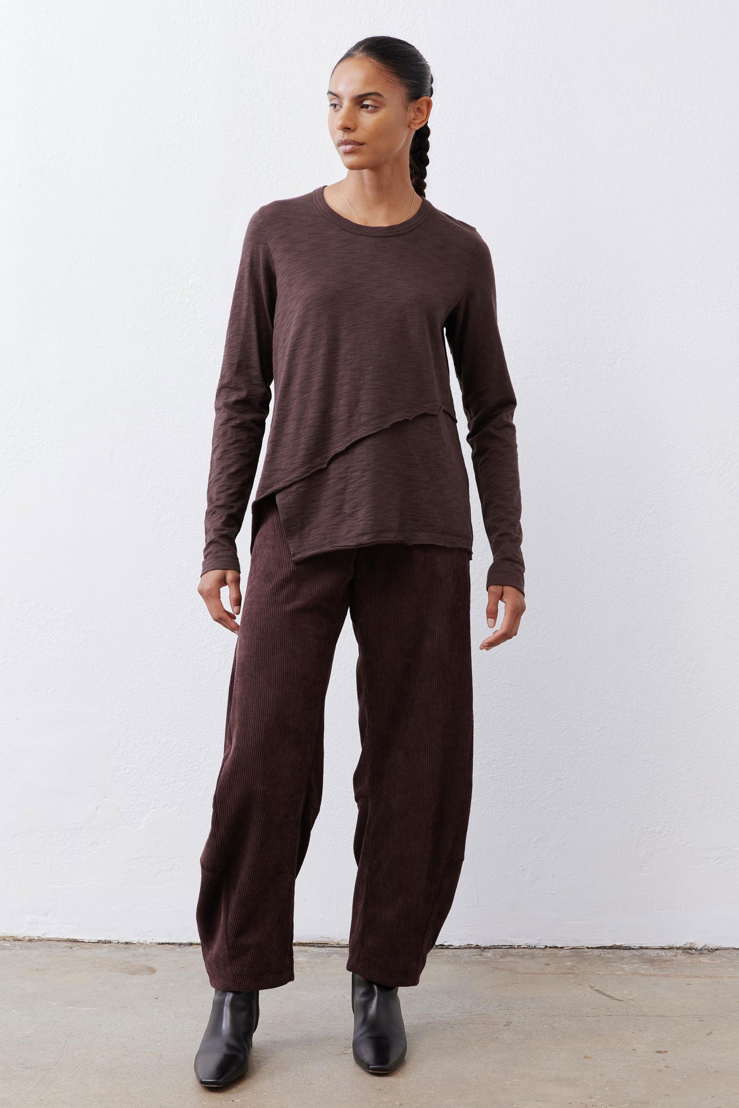 Inner Glow Asymmetric Long Sleeve Top