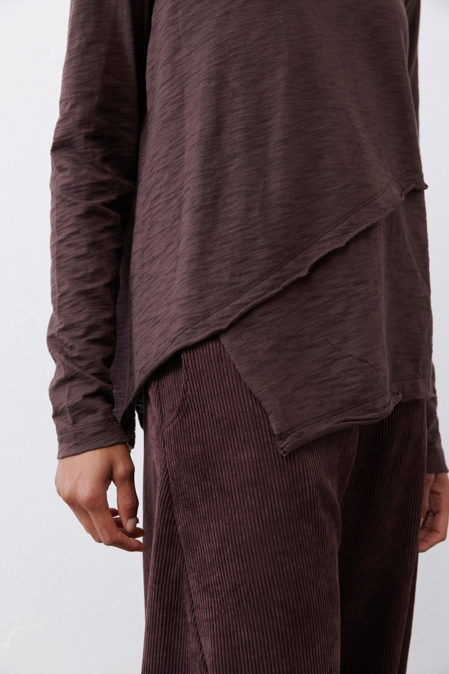 Inner Glow Asymmetric Long Sleeve Top