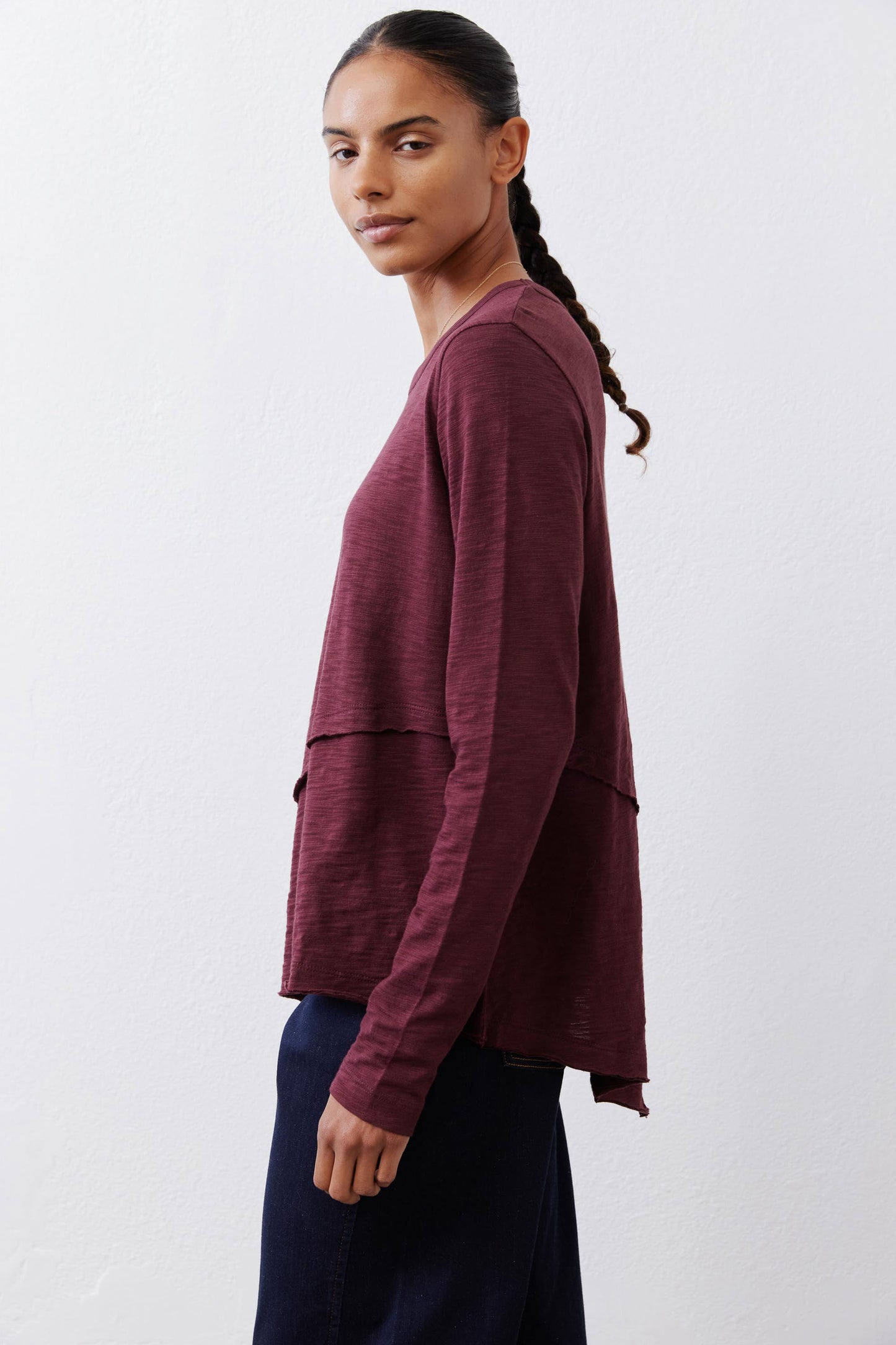 Inner Glow Asymmetric Long Sleeve Top