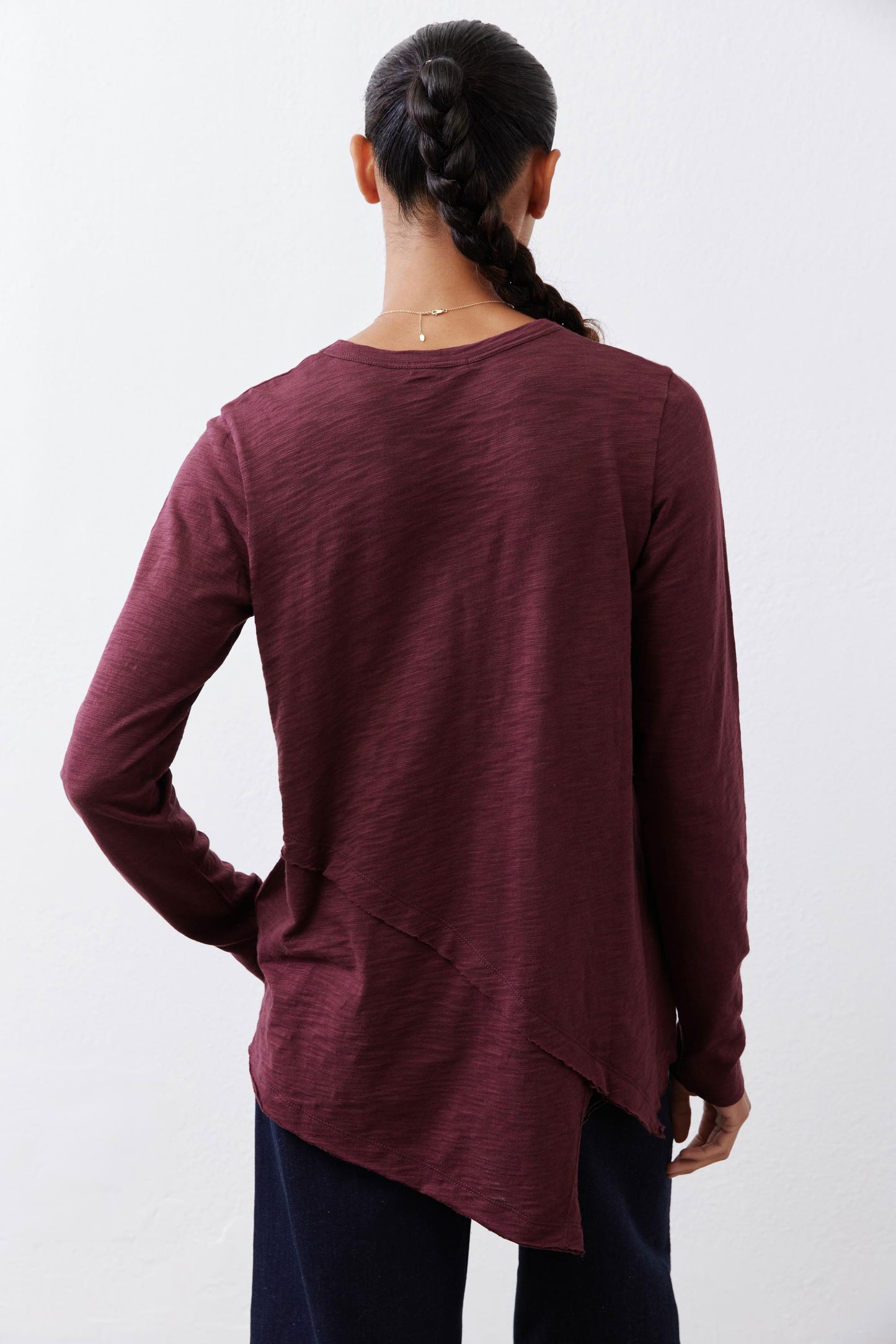 Inner Glow Asymmetric Long Sleeve Top