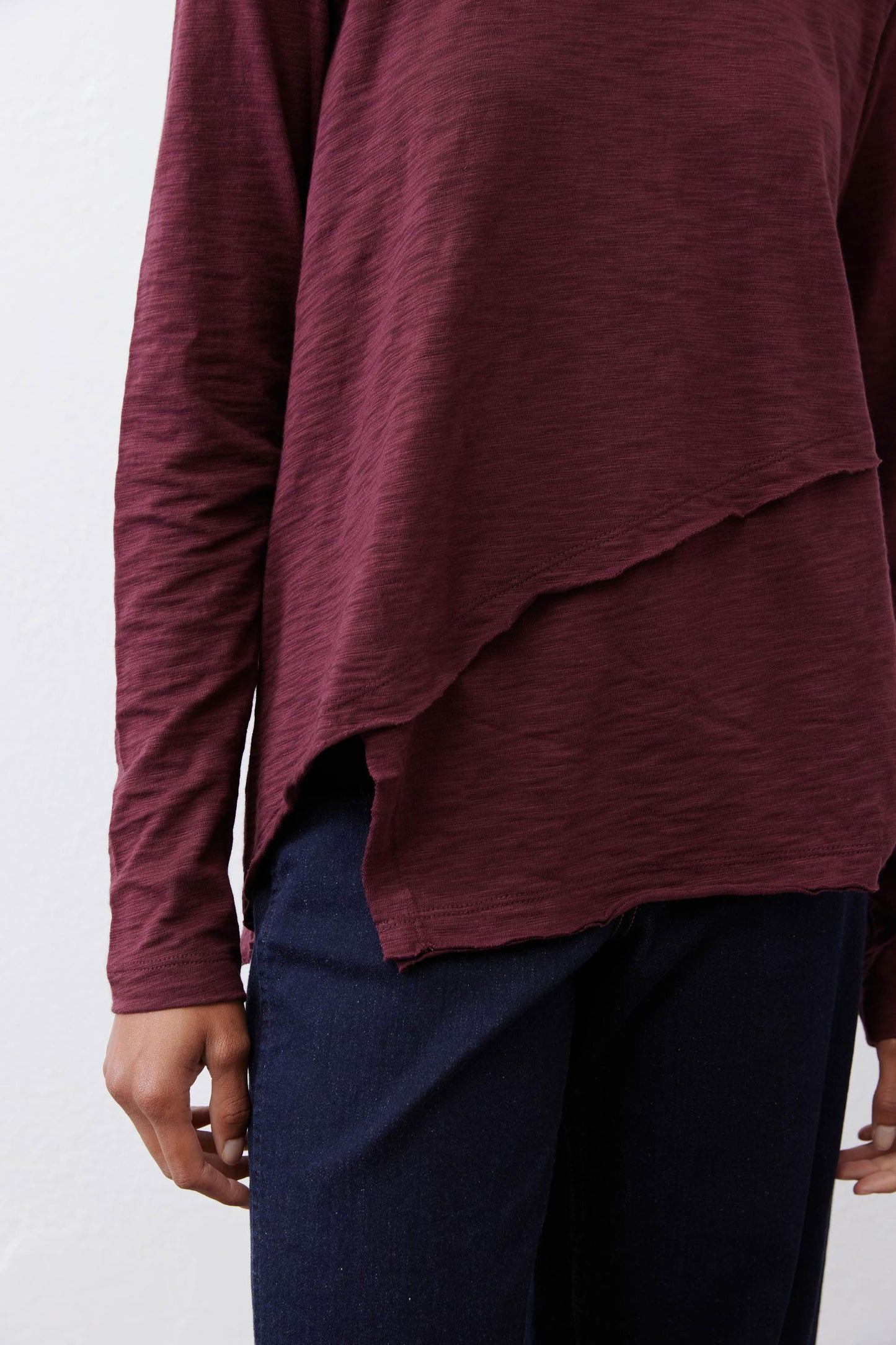 Inner Glow Asymmetric Long Sleeve Top