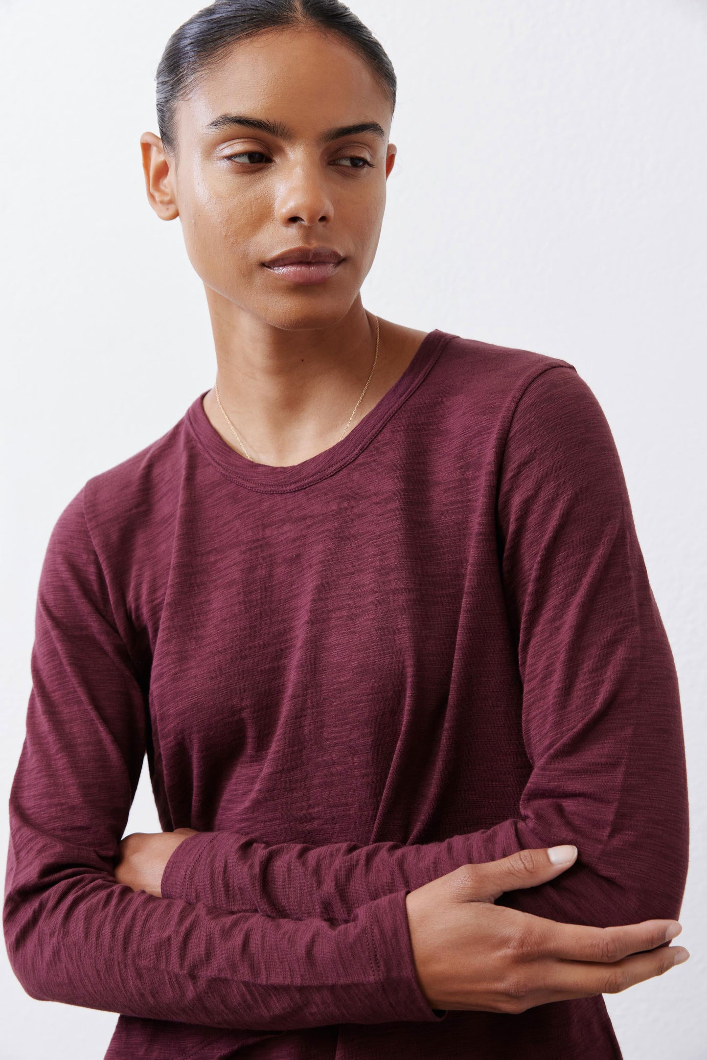 Inner Glow Asymmetric Long Sleeve Top