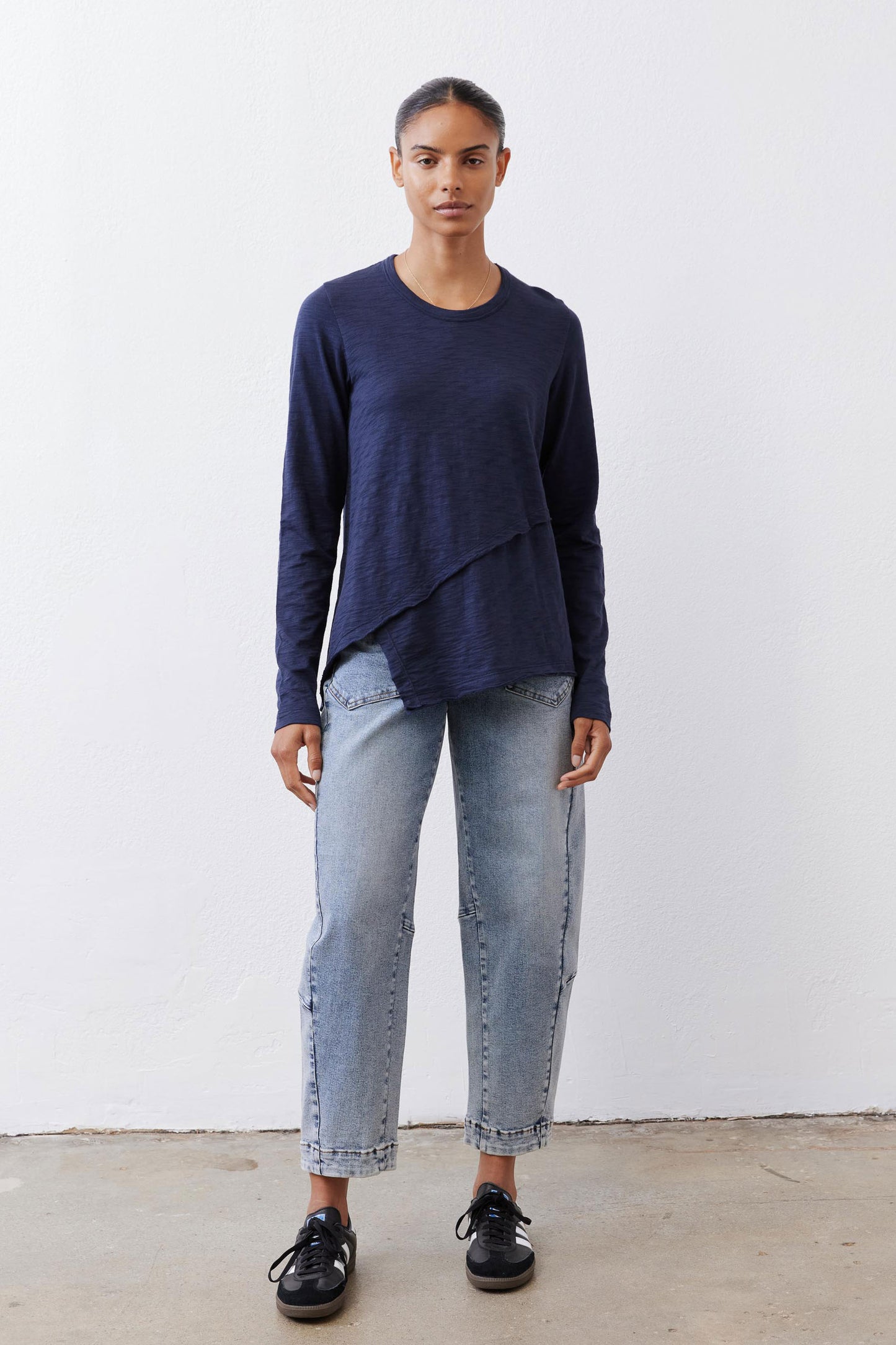 Inner Glow Asymmetric Long Sleeve Top