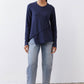 Inner Glow Asymmetric Long Sleeve Top