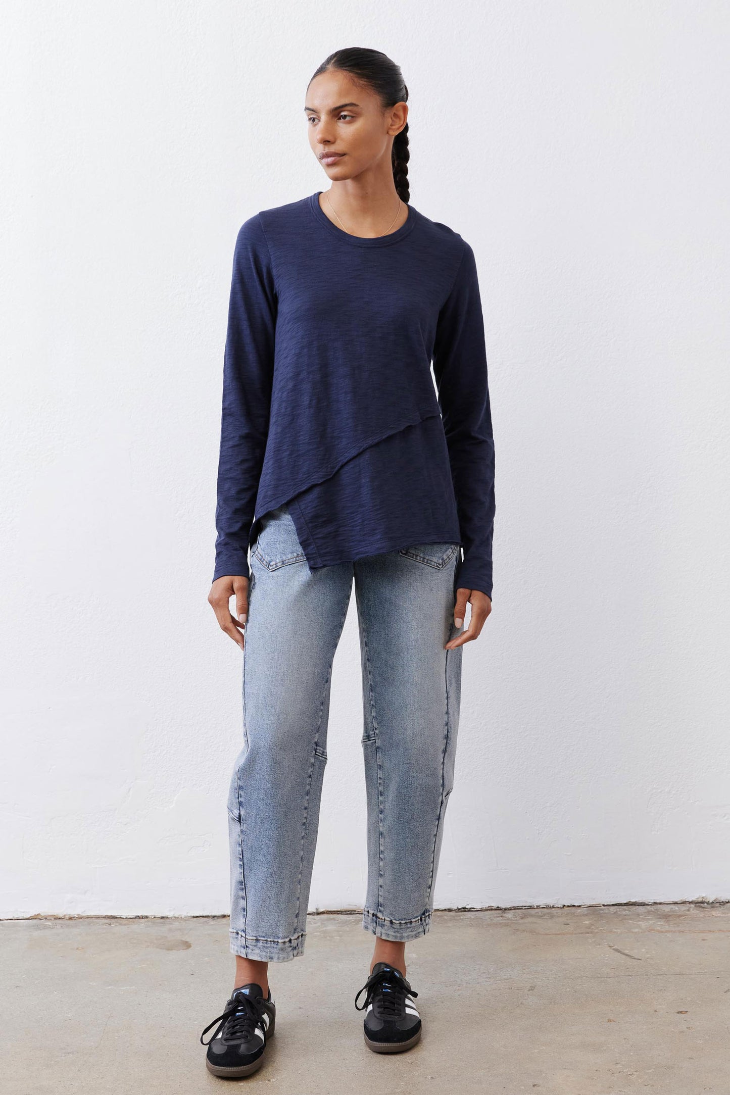 Inner Glow Asymmetric Long Sleeve Top