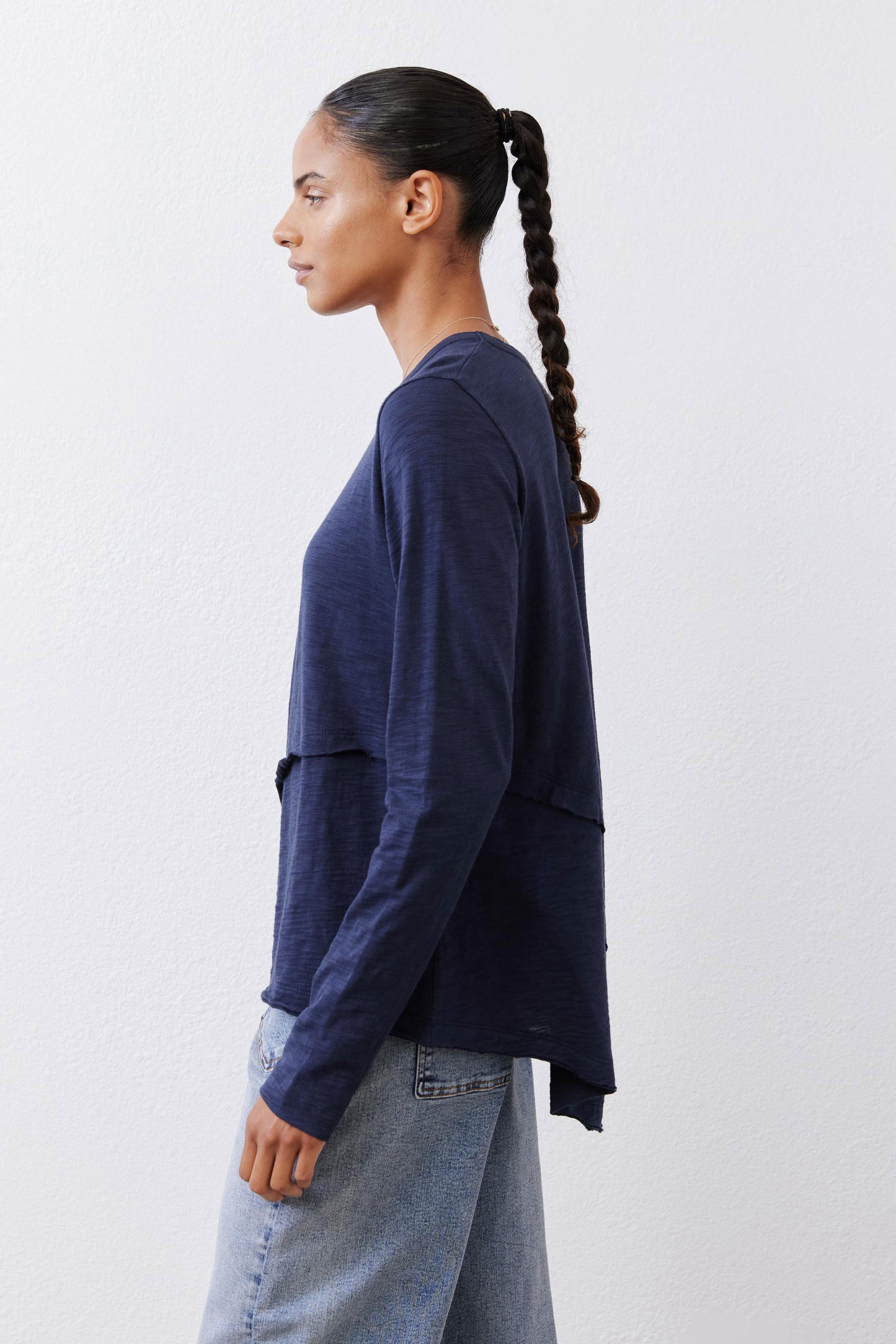 Inner Glow Asymmetric Long Sleeve Top
