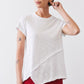 Inner Glow Asymmetric Short Sleeve Top