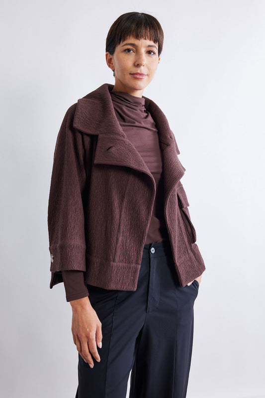 The Jacquard Mini Drama Jacket