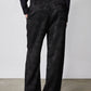 Wide Leg Pleat Jacquard Pants