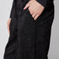 Wide Leg Pleat Jacquard Pants
