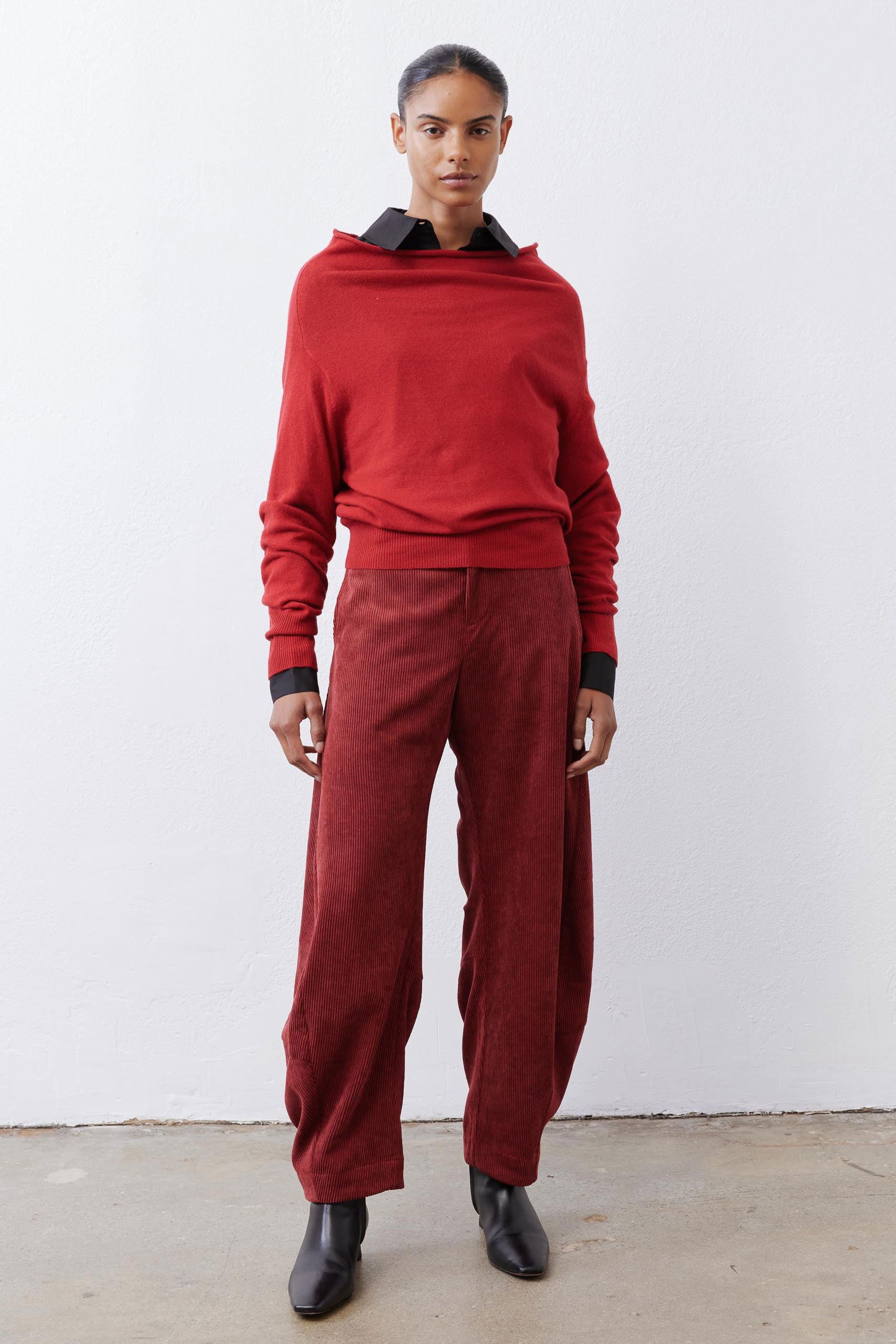 Lean On My Shoulder Sweater | Red – Ruti