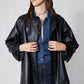 Vegan Leather Swing Jacket