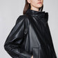 Vegan Leather Swing Jacket