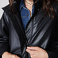 Vegan Leather Swing Jacket