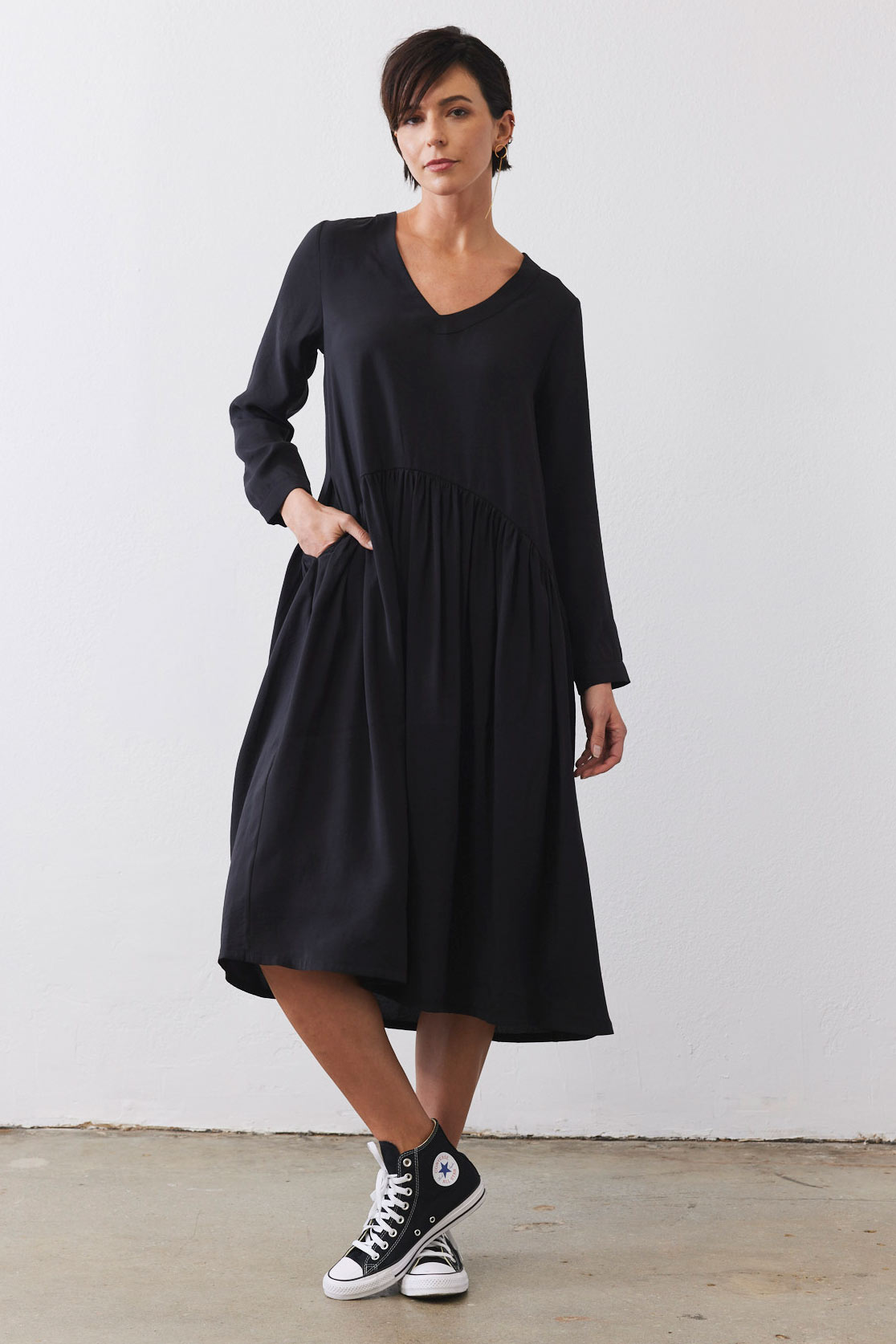 Light Poplin Oversized Dress