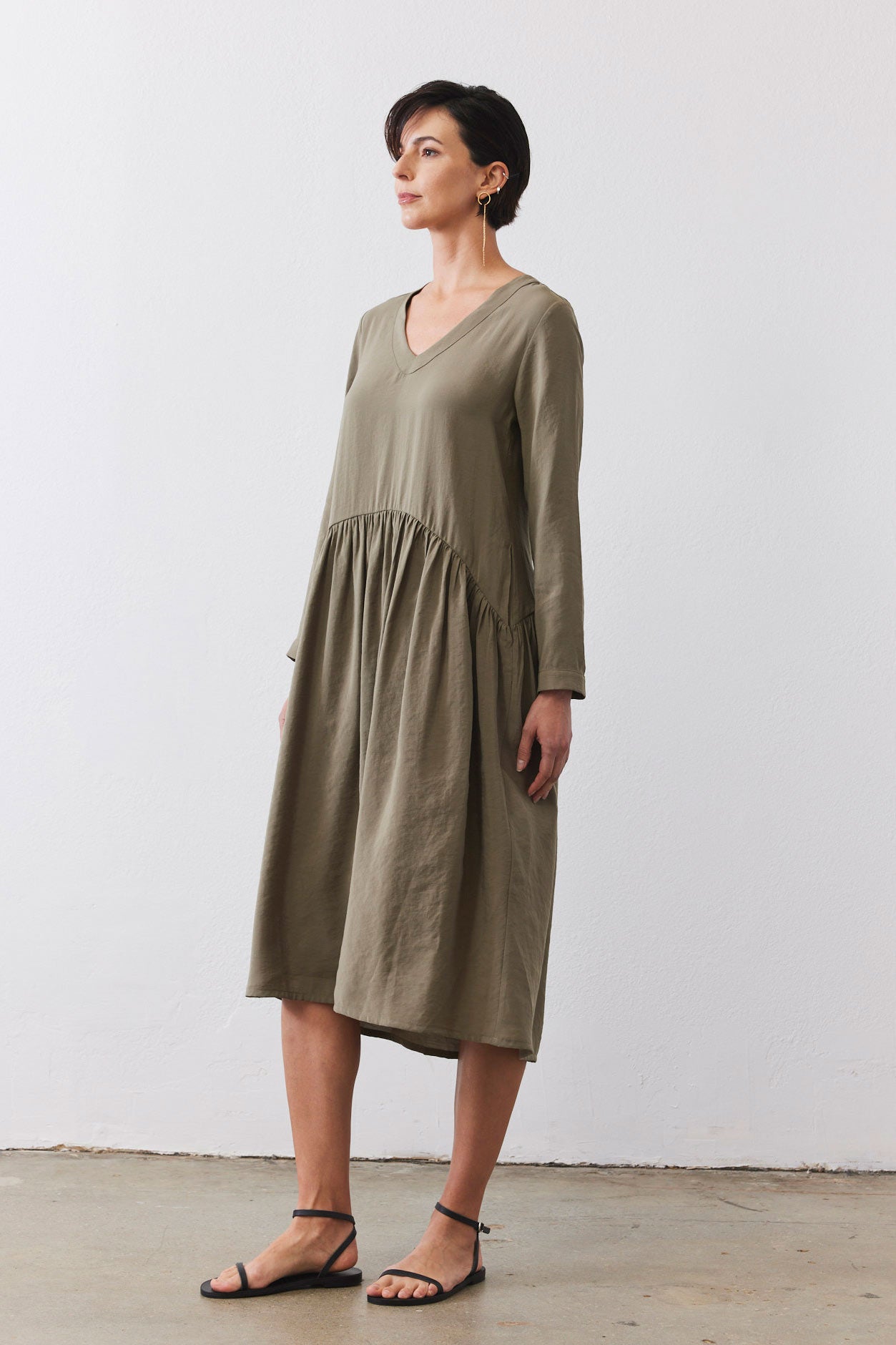 Light Poplin Oversized Dress