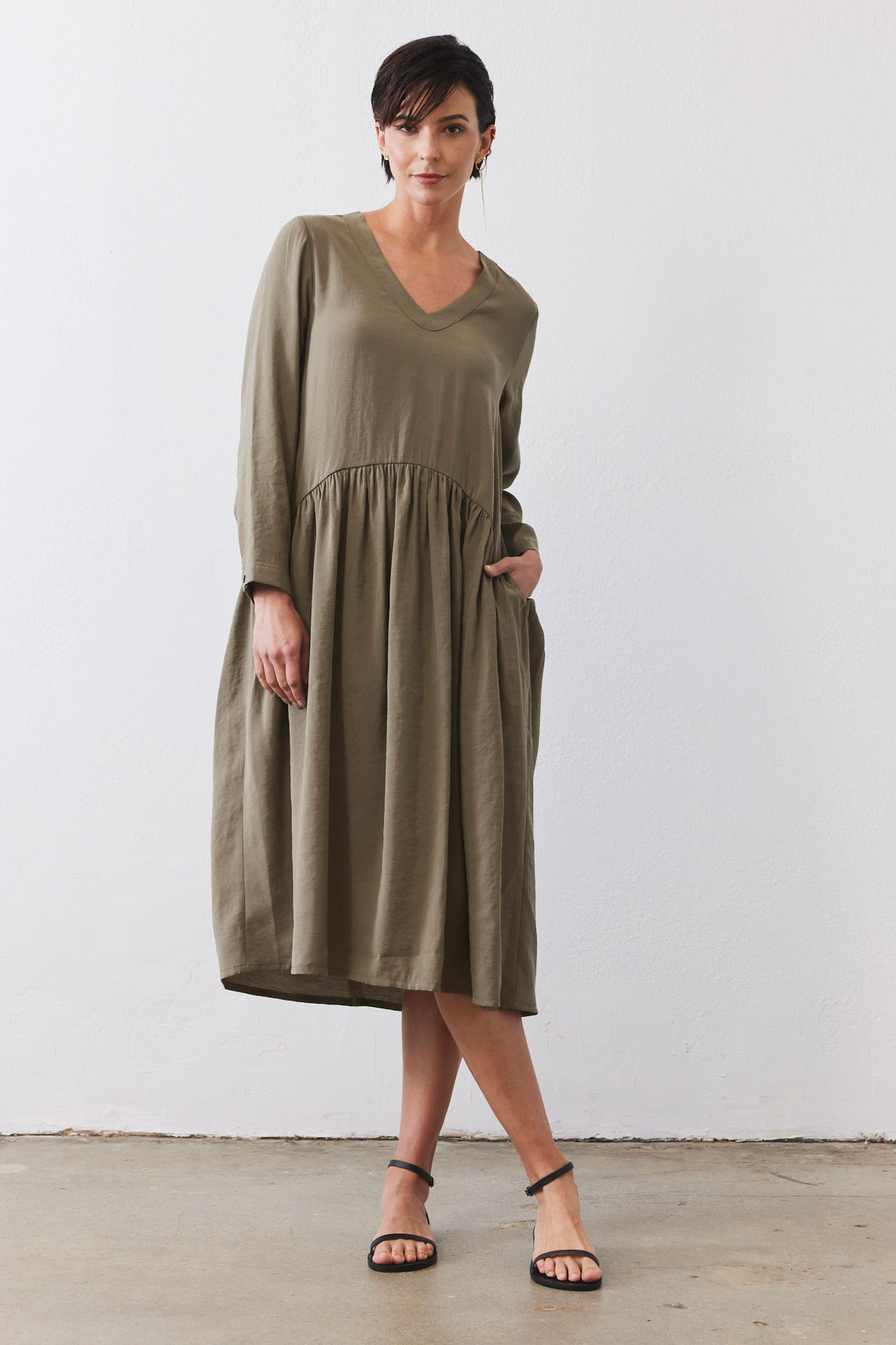 Light Poplin Oversized Dress