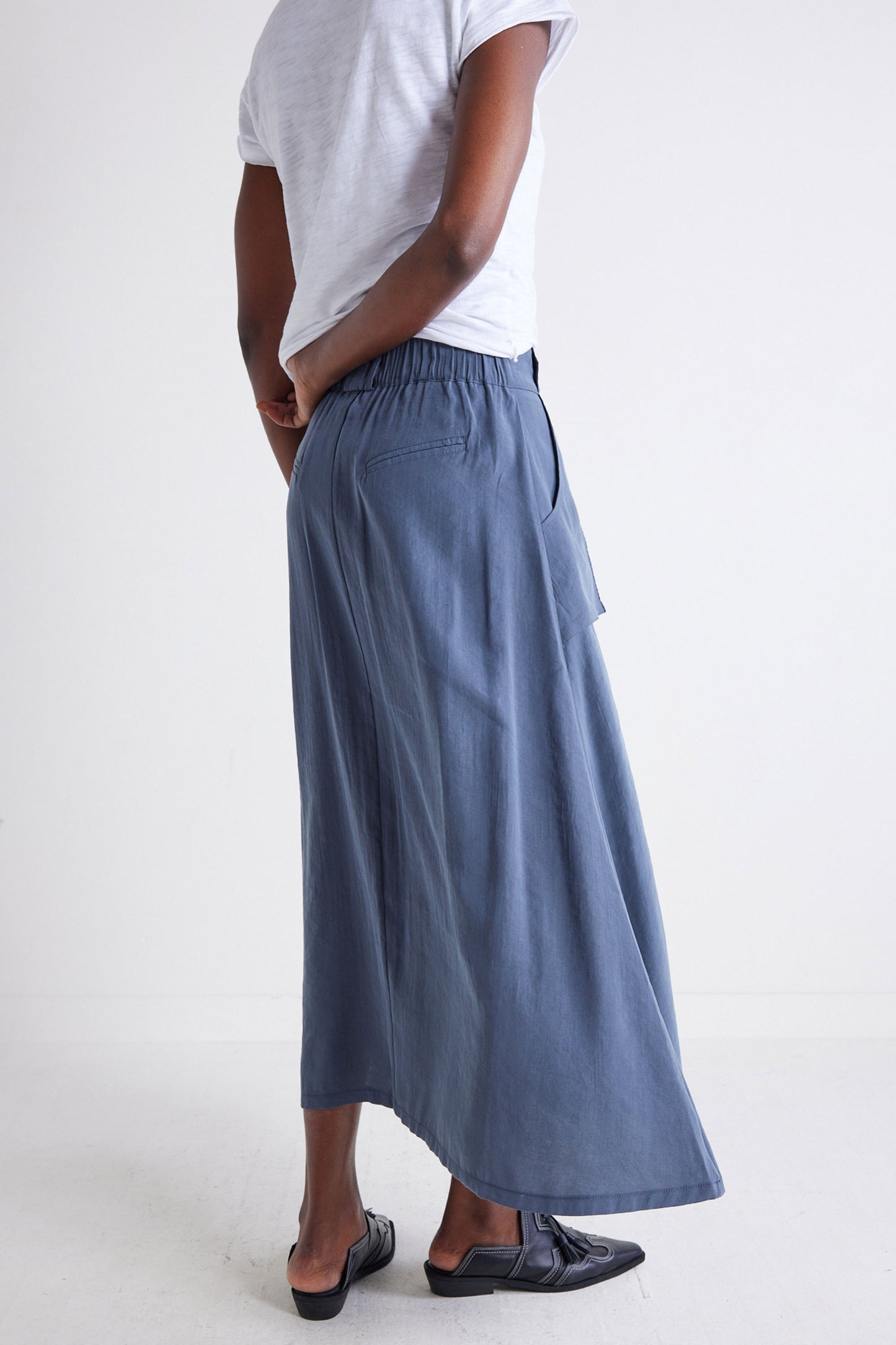 Light Poplin Utility Skirt