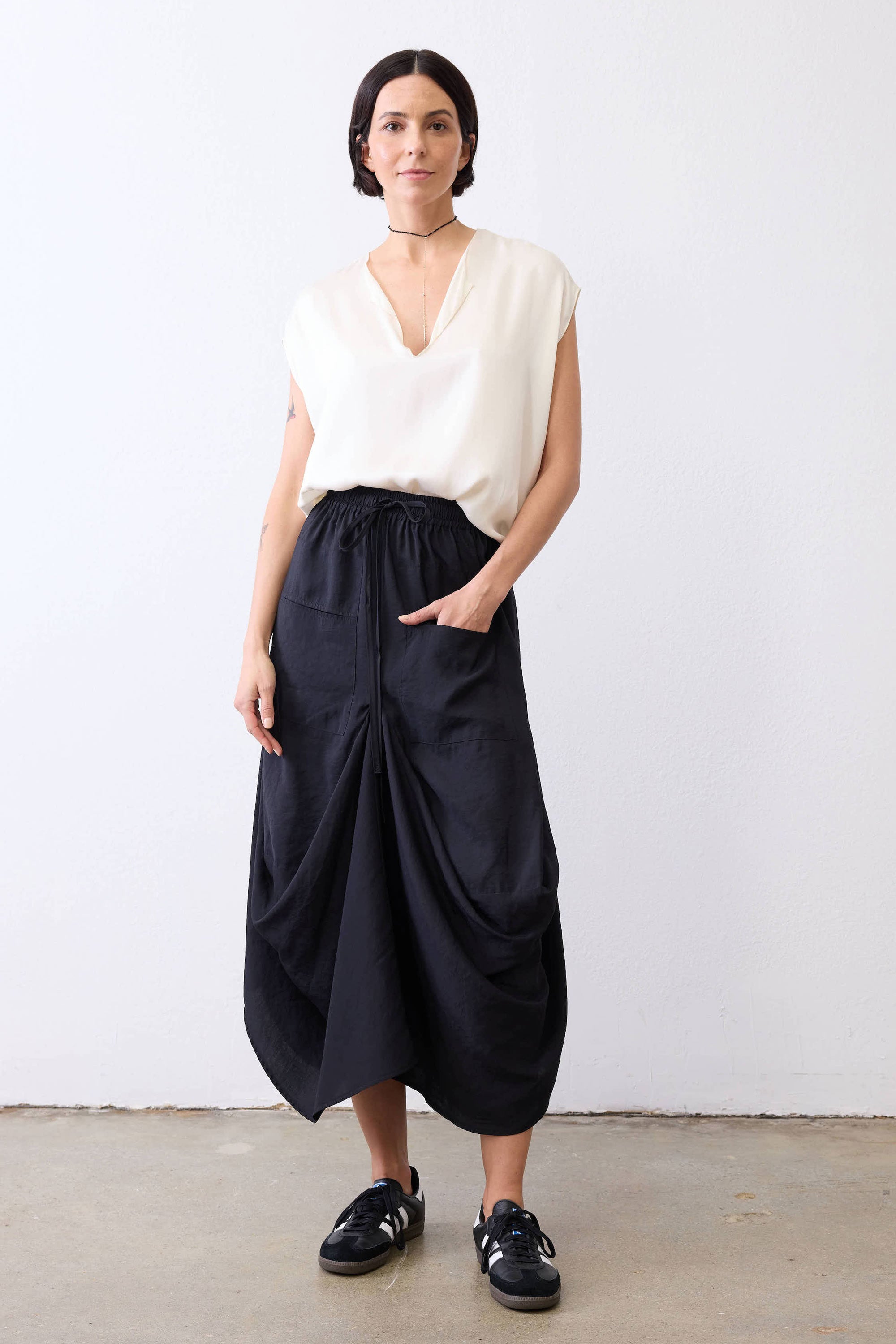 Light Poplin Go To Skirt