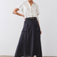 Light Poplin Utility Skirt