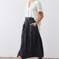 Light Poplin Utility Skirt