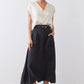 Light Poplin Utility Skirt