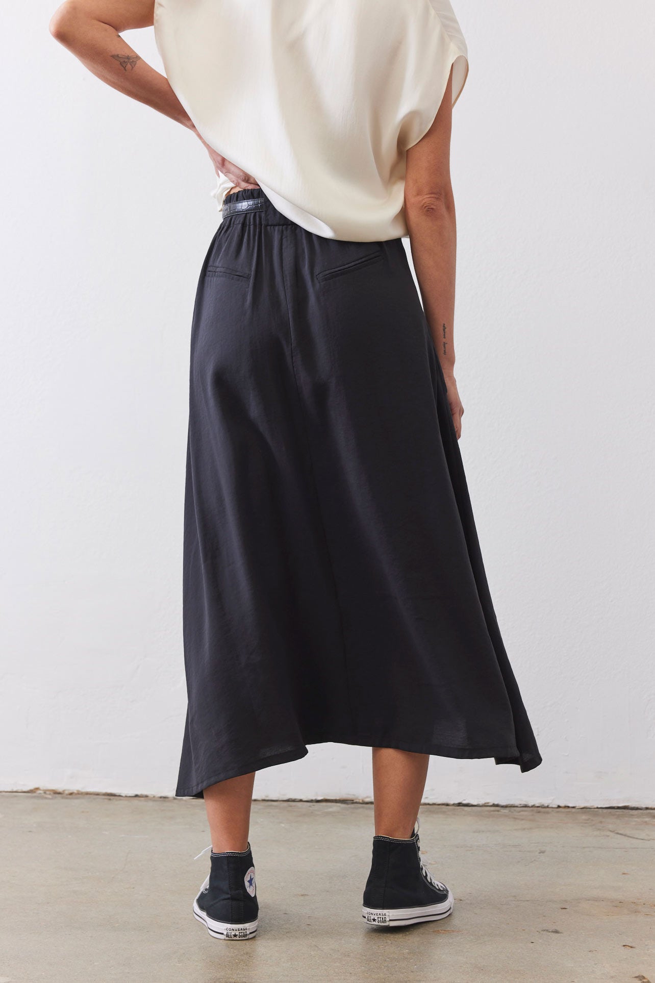 Light Poplin Utility Skirt