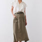 Light Poplin Utility Skirt